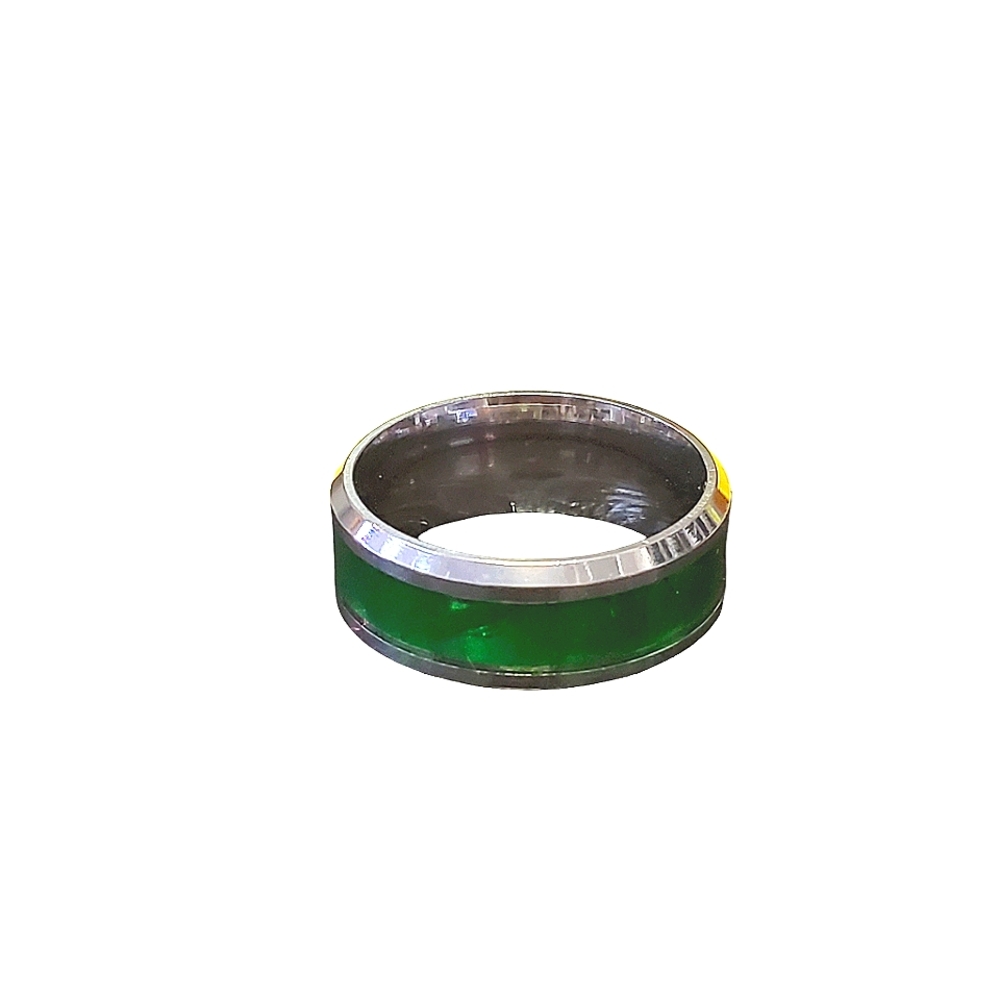 Enamal Stainless Steel Ring #35 size 8